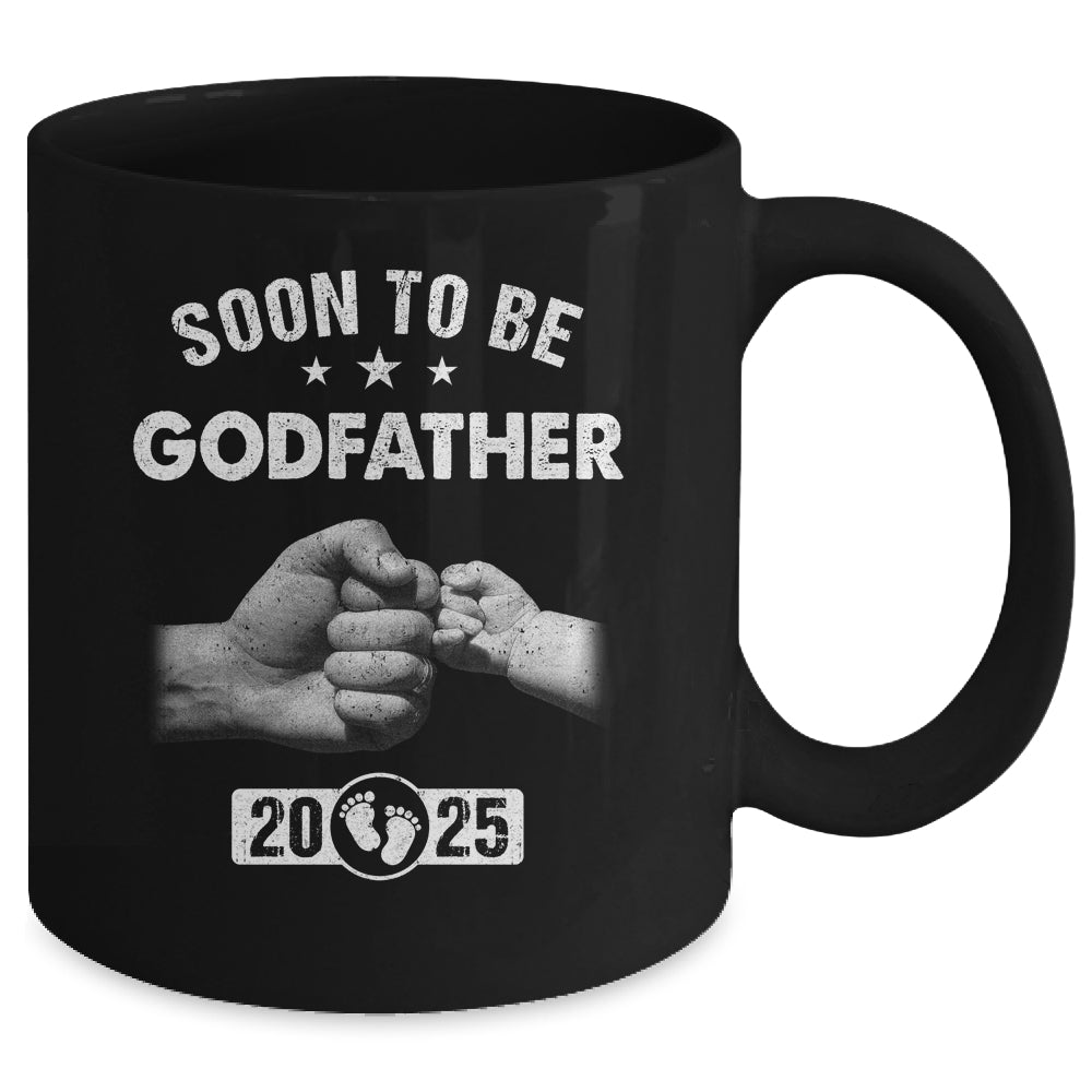 Soon To Be Godfather Est 2025 Fathers Day First Time New Mug | teecentury