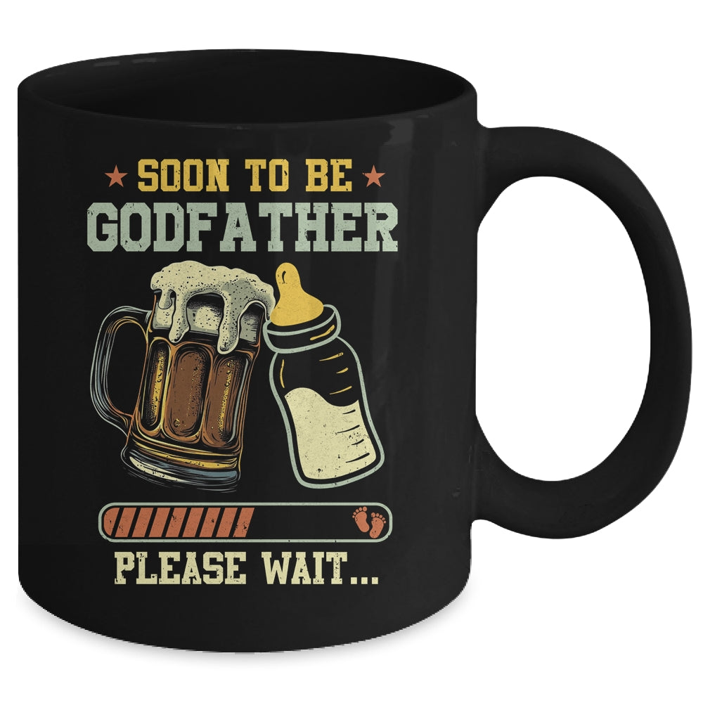 Soon To Be Godfather Est 2025 Pregnancy Announcement Loading Mug | teecentury