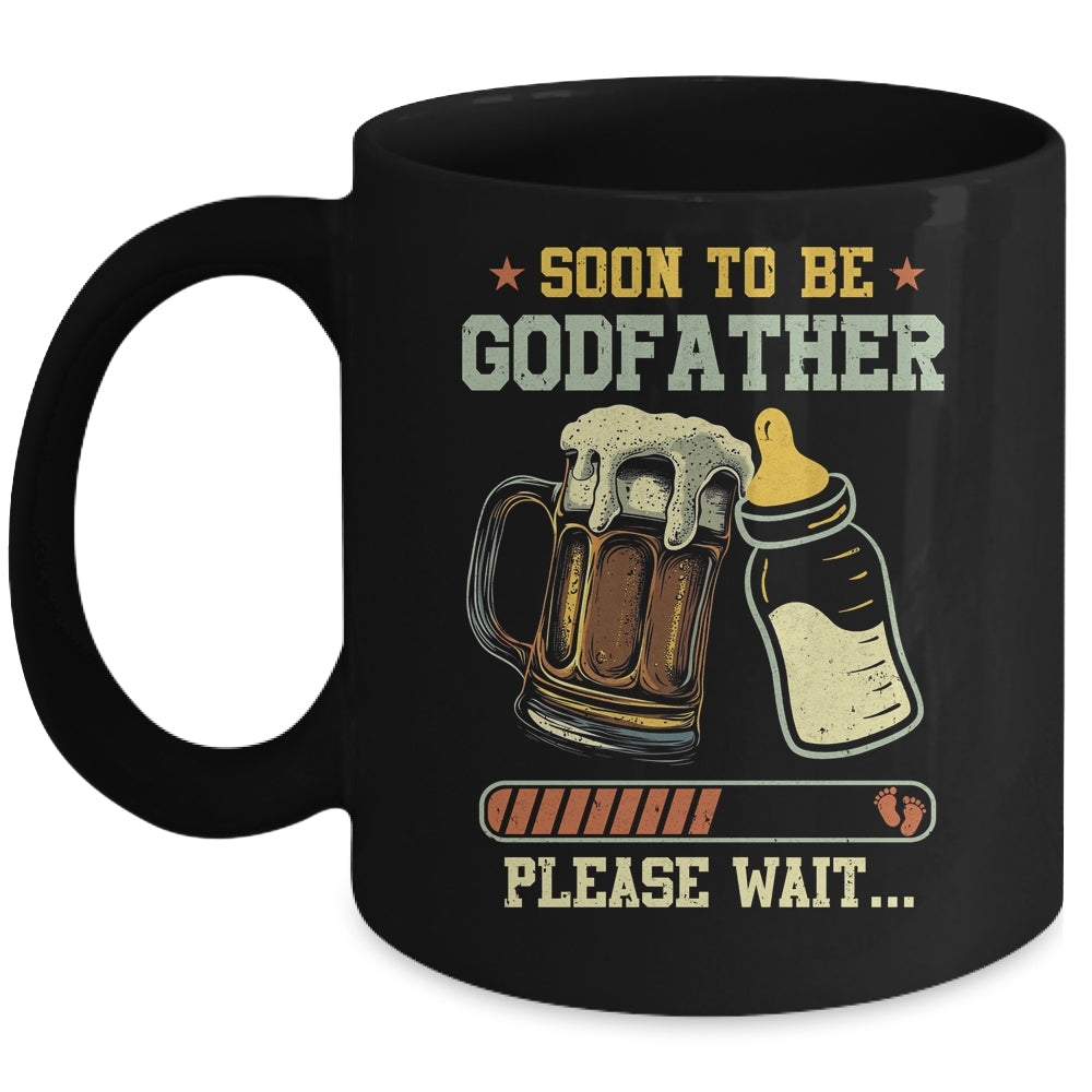 Soon To Be Godfather Est 2025 Pregnancy Announcement Loading Mug | teecentury