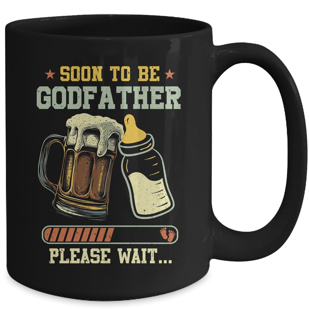 Soon To Be Godfather Est 2025 Pregnancy Announcement Loading Mug | teecentury