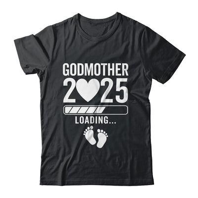 Soon To Be Godmother 2025 Pregnancy Announcement Loading Shirt & Tank Top | teecentury