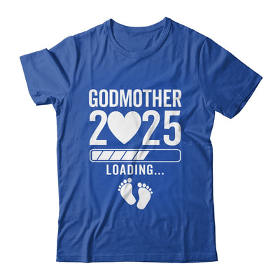 Soon To Be Godmother 2025 Pregnancy Announcement Loading Shirt & Tank Top | teecentury