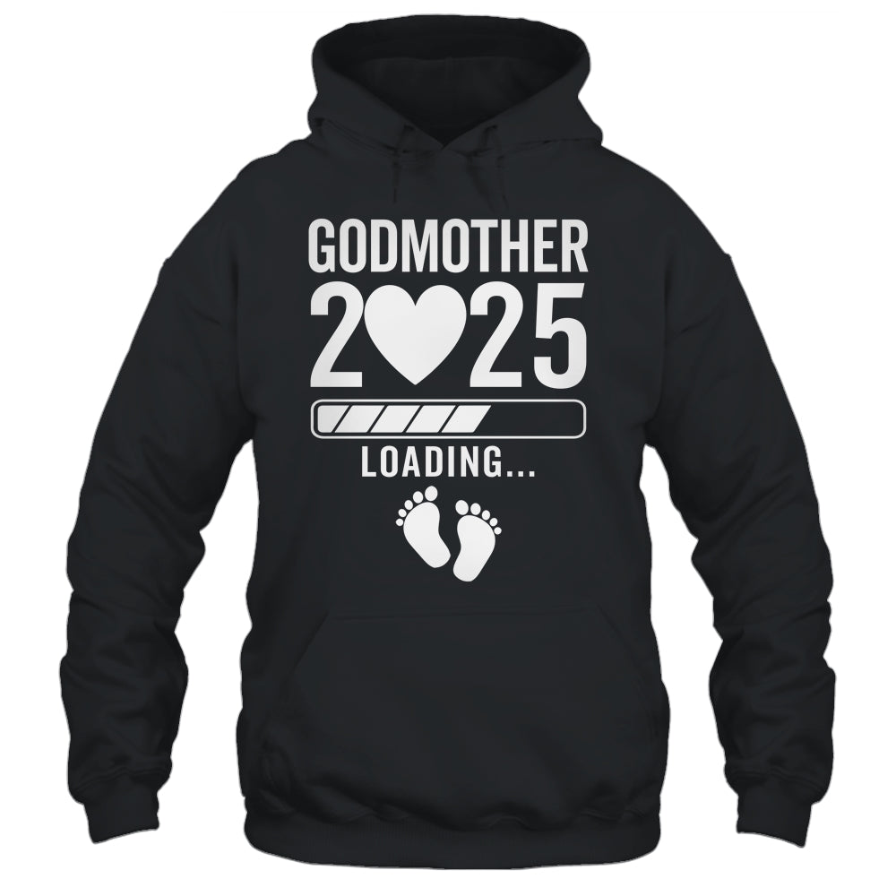 Soon To Be Godmother 2025 Pregnancy Announcement Loading Shirt & Tank Top | teecentury