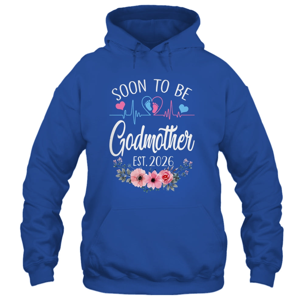Soon To Be Godmother 2026 First Time Pregnancy Announcement Shirt & Tank Top | teecentury