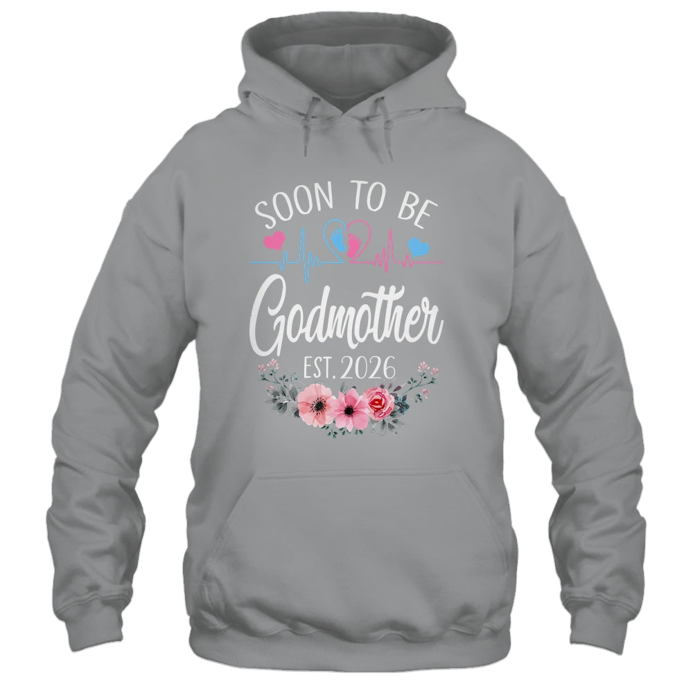 Soon To Be Godmother 2026 First Time Pregnancy Announcement Shirt & Tank Top | teecentury
