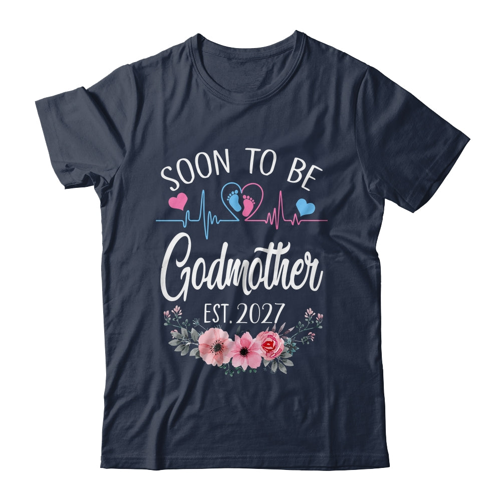 Soon To Be Godmother 2027 First Time Pregnancy Announcement Shirt & Tank Top | teecentury