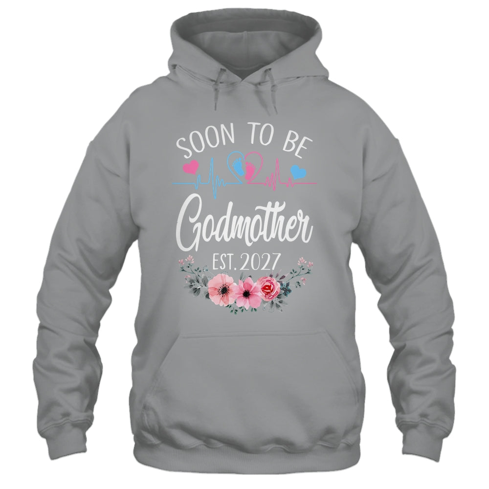 Soon To Be Godmother 2027 First Time Pregnancy Announcement Shirt & Tank Top | teecentury