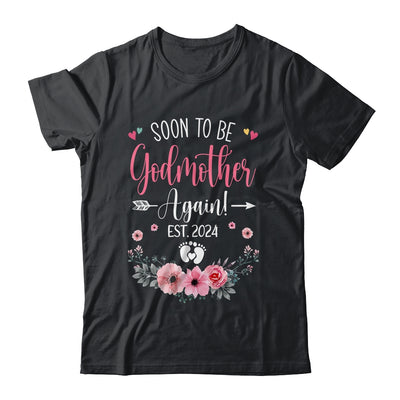 Soon To Be Godmother Again Est 2024 Mothers Day Shirt & Tank Top | teecentury