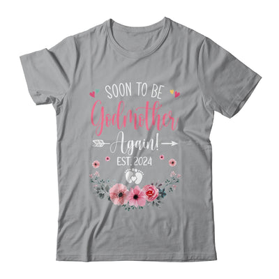 Soon To Be Godmother Again Est 2024 Mothers Day Shirt & Tank Top | teecentury