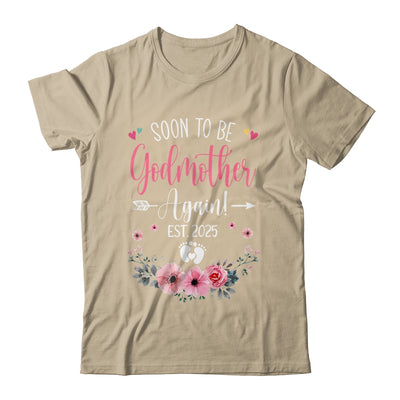 Soon To Be Godmother Again Est 2025 Mothers Day Shirt & Tank Top | teecentury