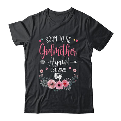 Soon To Be Godmother Again Est 2026 Mothers Day Shirt & Tank Top | teecentury