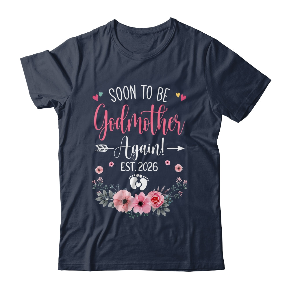 Soon To Be Godmother Again Est 2026 Mothers Day Shirt & Tank Top | teecentury