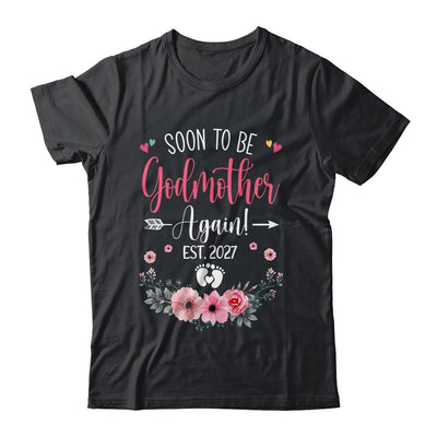 Soon To Be Godmother Again Est 2027 Mothers Day Shirt & Tank Top | teecentury
