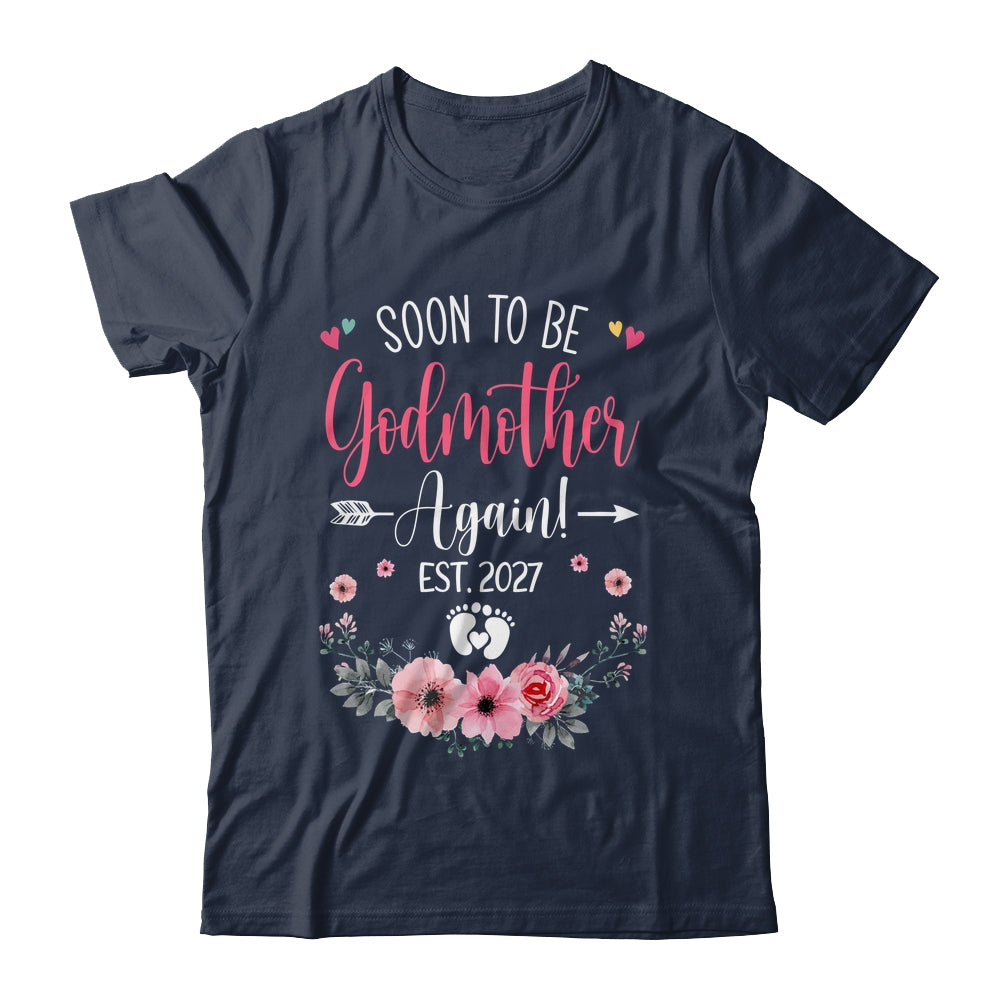 Soon To Be Godmother Again Est 2027 Mothers Day Shirt & Tank Top | teecentury