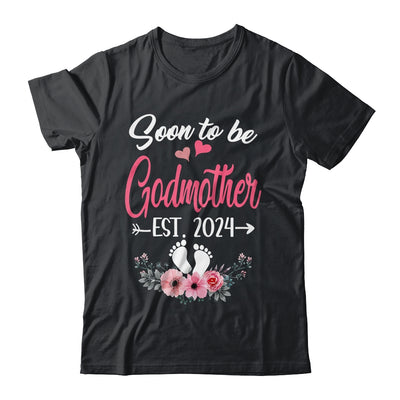 Soon To Be Godmother Est 2024 Mothers Day First Time Aunt Shirt & Tank Top | teecentury