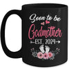 Soon To Be Godmother Est 2024 Mothers Day First Time Aunt Mug | teecentury