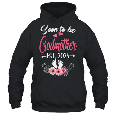 Soon To Be Godmother Est 2025 Mothers Day First Time Godmother Shirt & Tank Top | teecentury