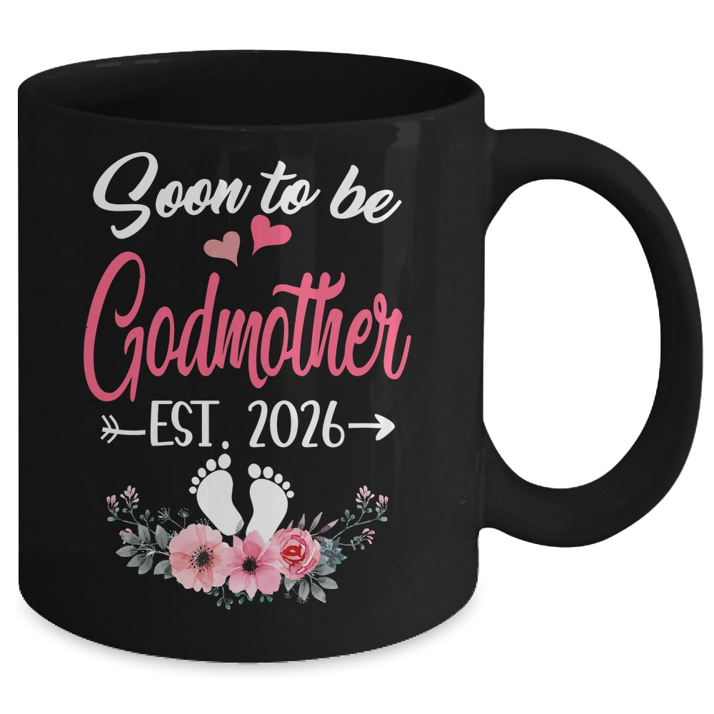 Soon To Be Godmother Est 2026 Mothers Day First Time Godmother Mug | teecentury