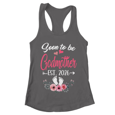 Soon To Be Godmother Est 2026 Mothers Day First Time Godmother Shirt & Tank Top | teecentury