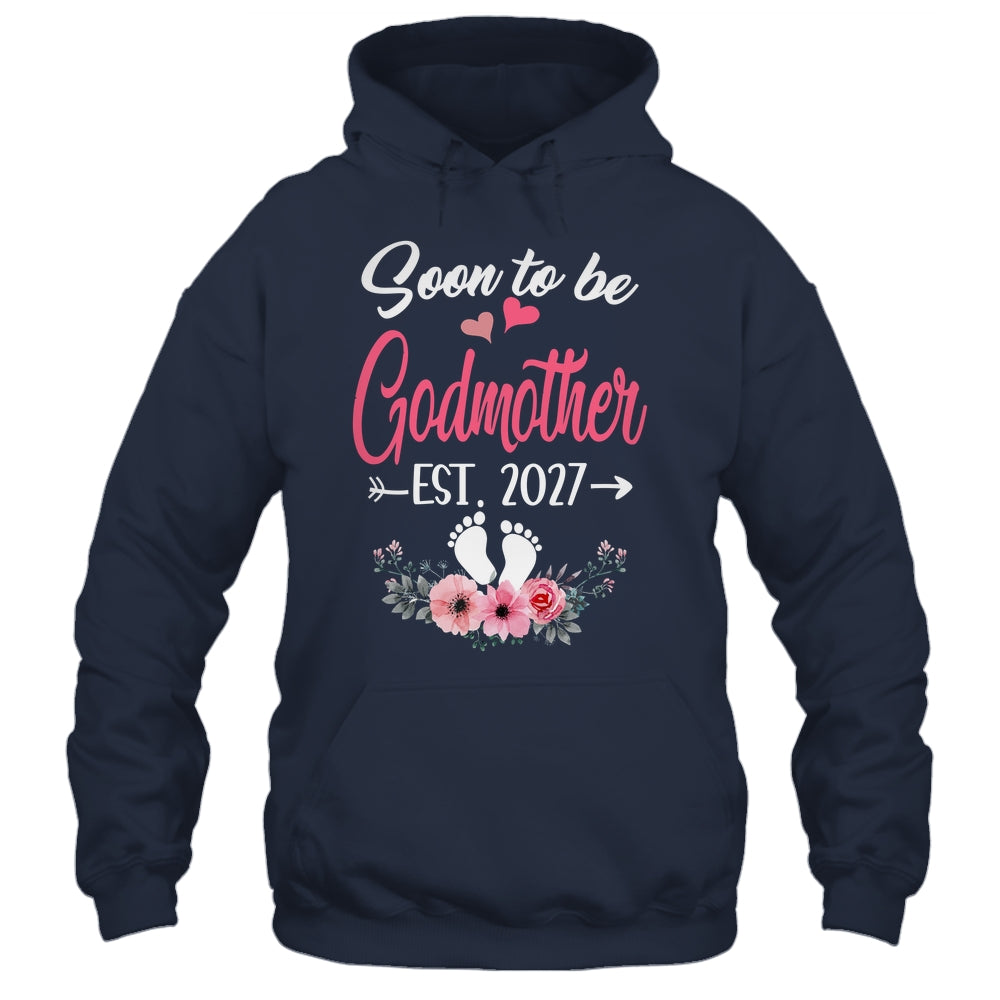 Soon To Be Godmother Est 2027 Mothers Day First Time Godmother Shirt & Tank Top | teecentury