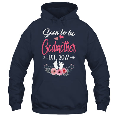Soon To Be Godmother Est 2027 Mothers Day First Time Godmother Shirt & Tank Top | teecentury