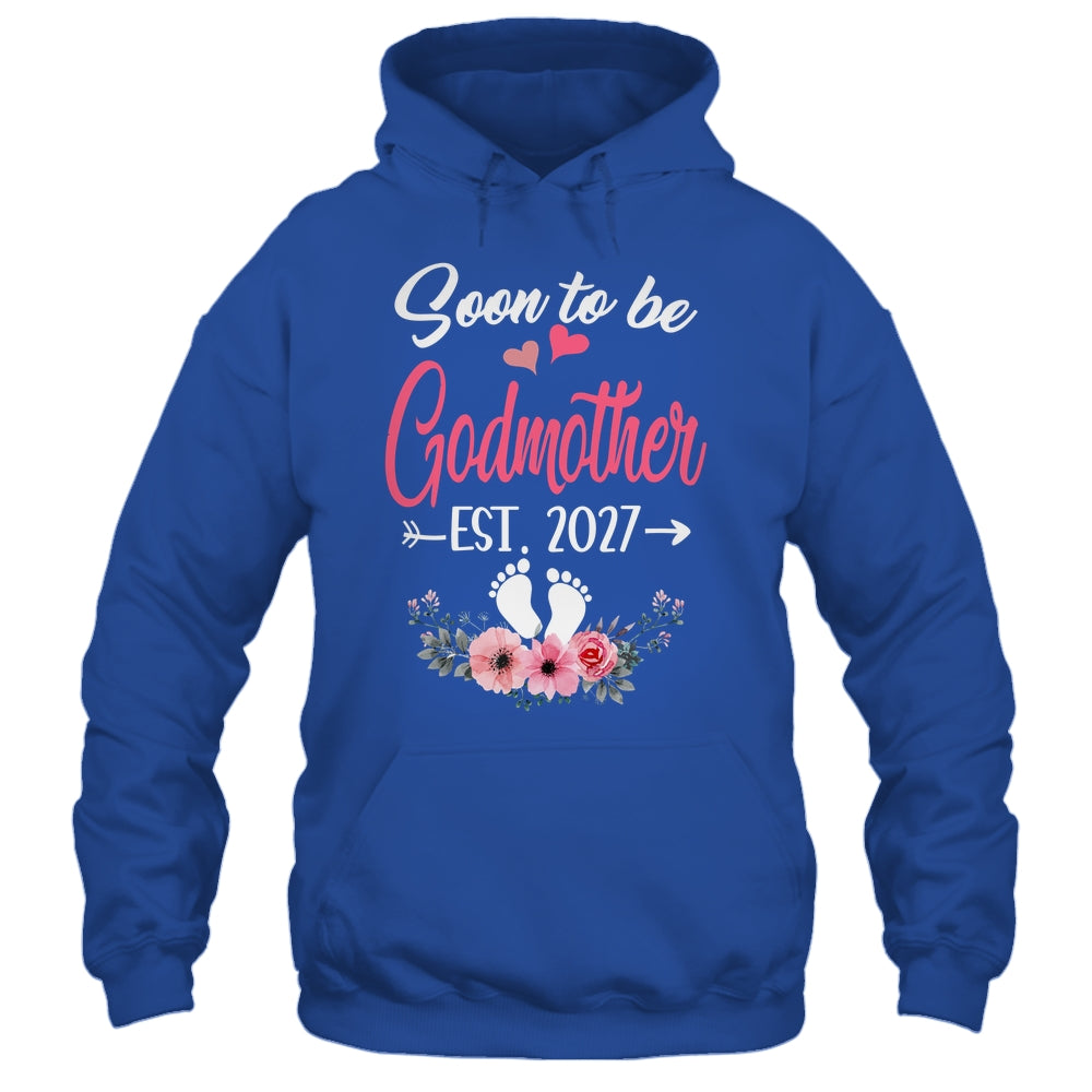 Soon To Be Godmother Est 2027 Mothers Day First Time Godmother Shirt & Tank Top | teecentury