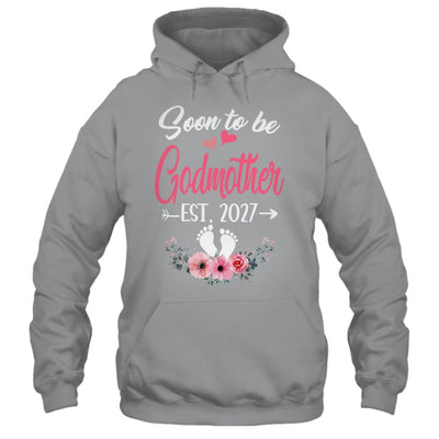 Soon To Be Godmother Est 2027 Mothers Day First Time Godmother Shirt & Tank Top | teecentury