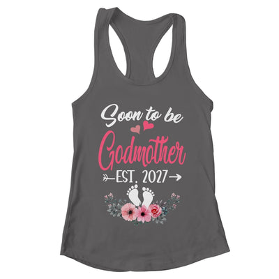 Soon To Be Godmother Est 2027 Mothers Day First Time Godmother Shirt & Tank Top | teecentury