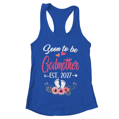 Soon To Be Godmother Est 2027 Mothers Day First Time Godmother Shirt & Tank Top | teecentury