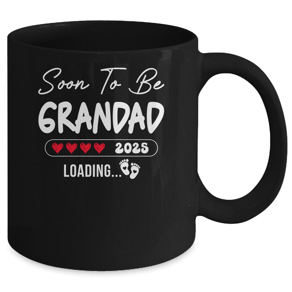 Soon To Be Grandad 2025 Loading Promoted To Grandad Est 2025 Mug | teecentury