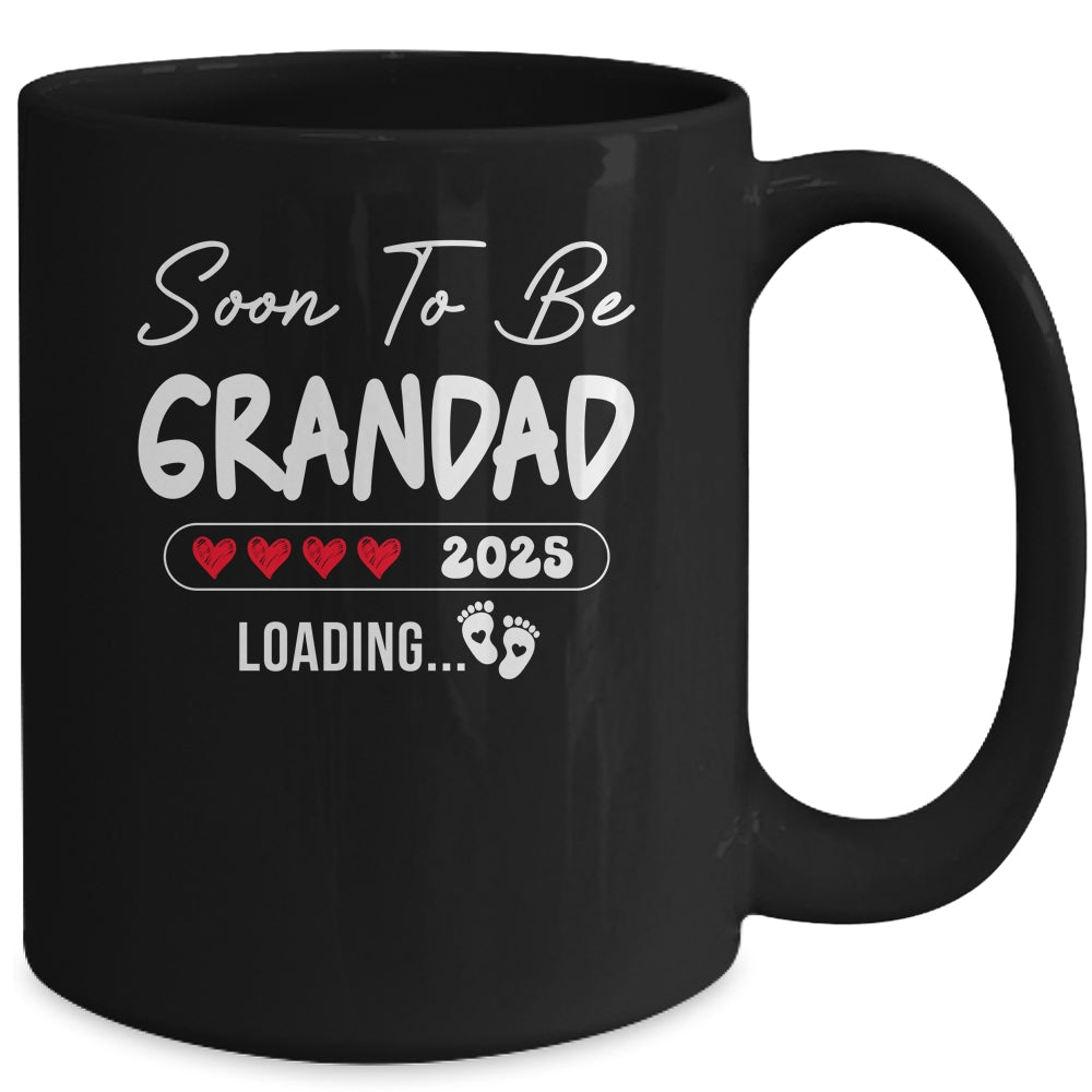 Soon To Be Grandad 2025 Loading Promoted To Grandad Est 2025 Mug | teecentury
