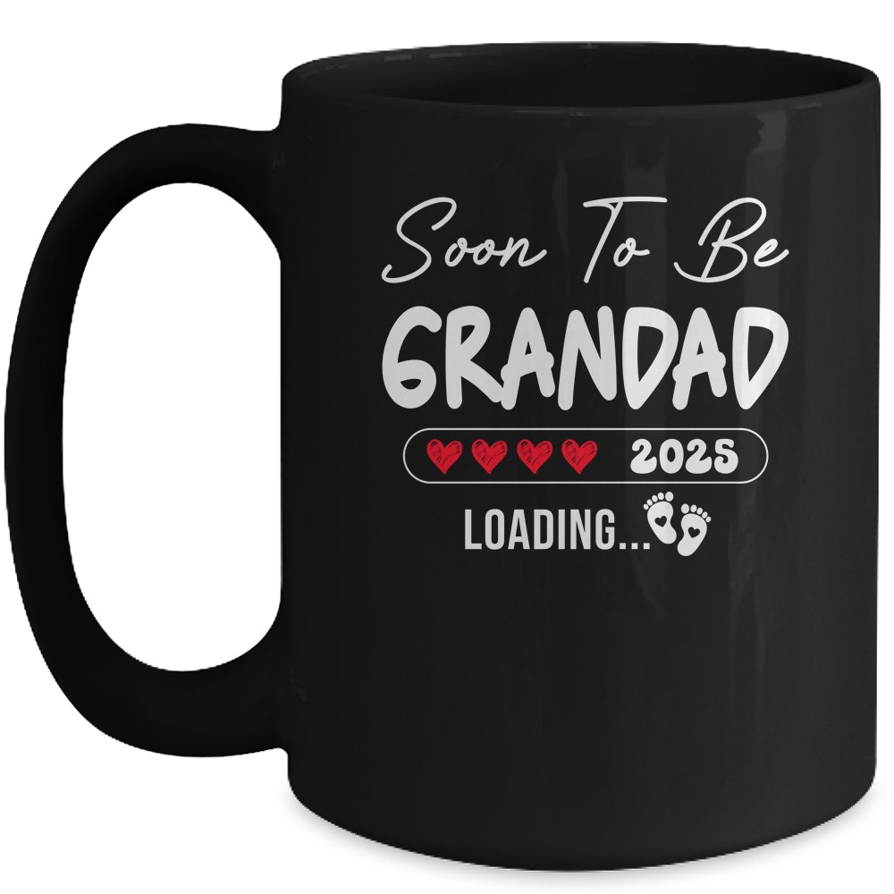Soon To Be Grandad 2025 Loading Promoted To Grandad Est 2025 Mug | teecentury