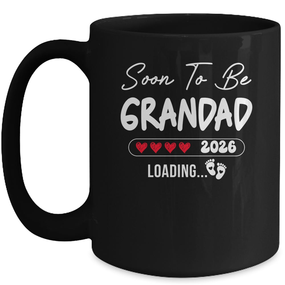 Soon To Be Grandad 2026 Loading Promoted To Grandad Est 2026 Mug | teecentury