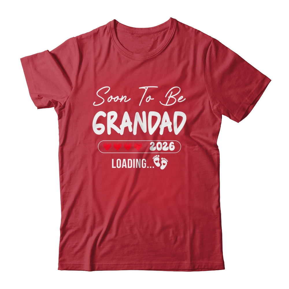 Soon To Be Grandad 2026 Loading Promoted To Grandad Est 2026 Shirt & Hoodie | teecentury
