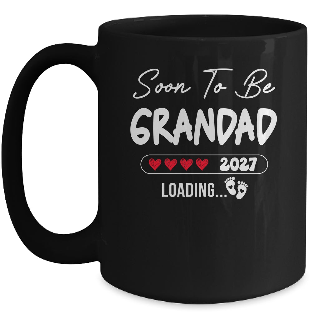 Soon To Be Grandad 2027 Loading Promoted To Grandad Est 2027 Mug | teecentury