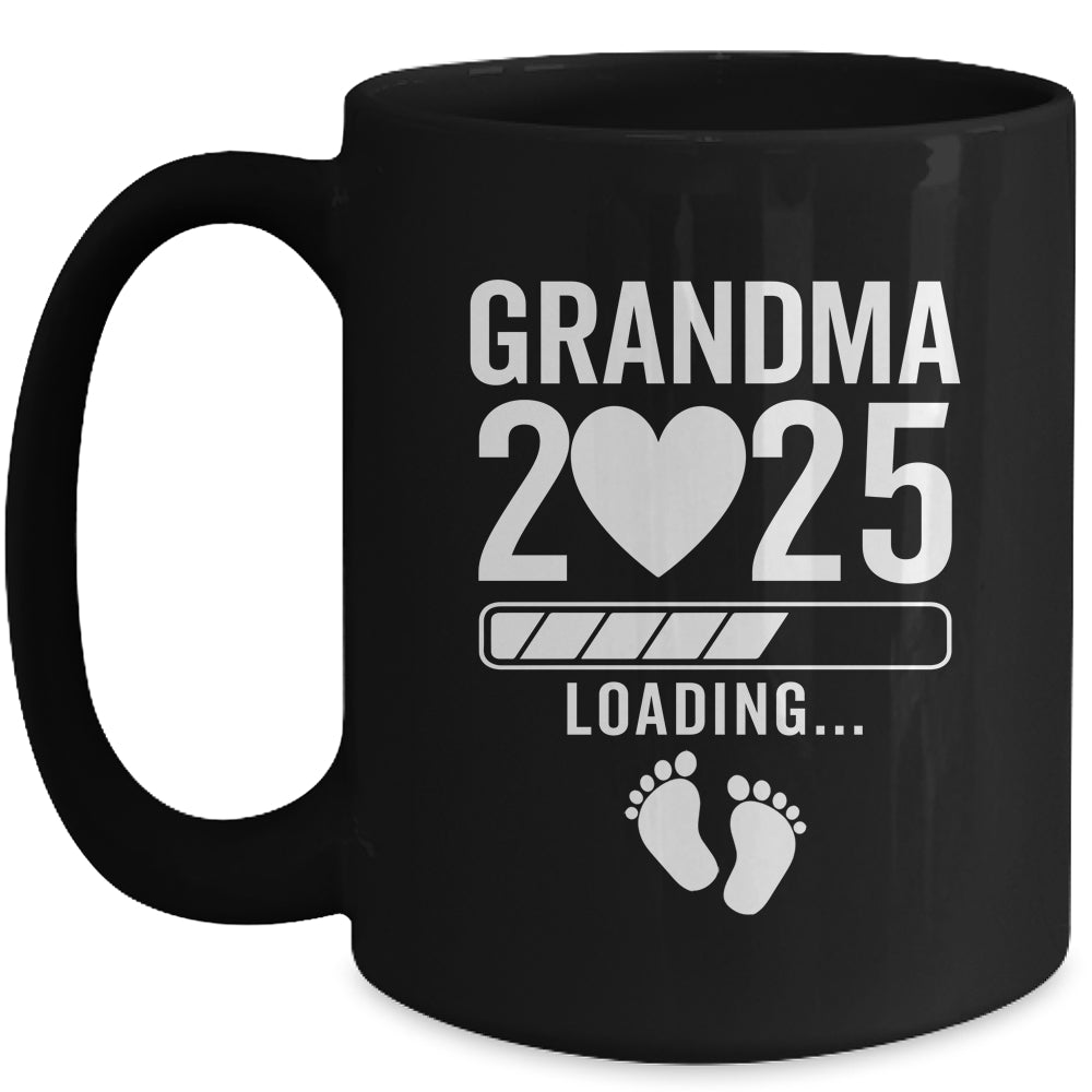 Soon To Be Grandma 2025 Pregnancy Announcement Loading Mug | teecentury