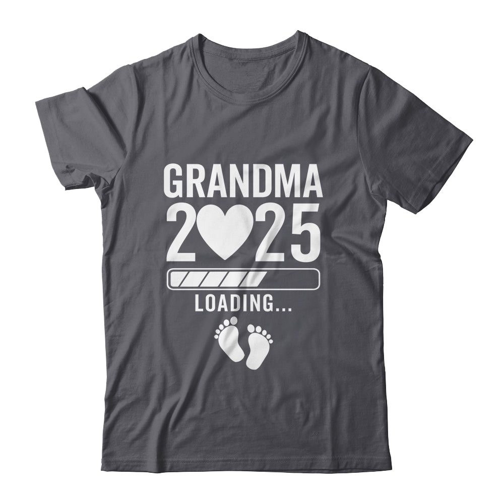 Soon To Be Grandma 2025 Pregnancy Announcement Loading Shirt & Tank Top | teecentury