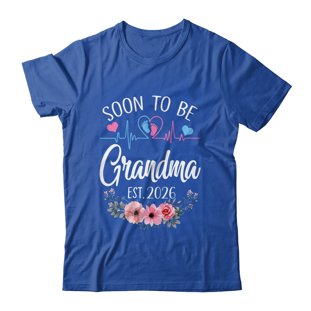 Soon To Be Grandma 2026 First Time Pregnancy Announcement Shirt & Tank Top | teecentury