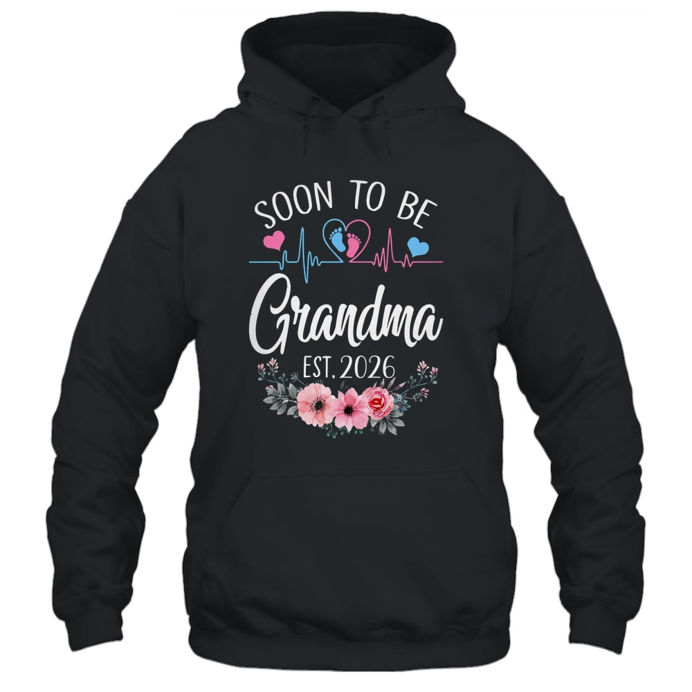 Soon To Be Grandma 2026 First Time Pregnancy Announcement Shirt & Tank Top | teecentury