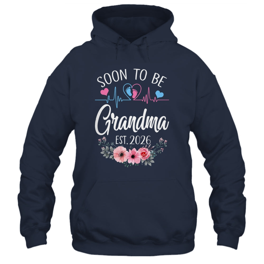Soon To Be Grandma 2026 First Time Pregnancy Announcement Shirt & Tank Top | teecentury