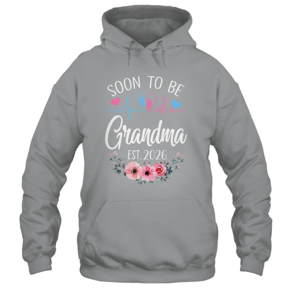 Soon To Be Grandma 2026 First Time Pregnancy Announcement Shirt & Tank Top | teecentury