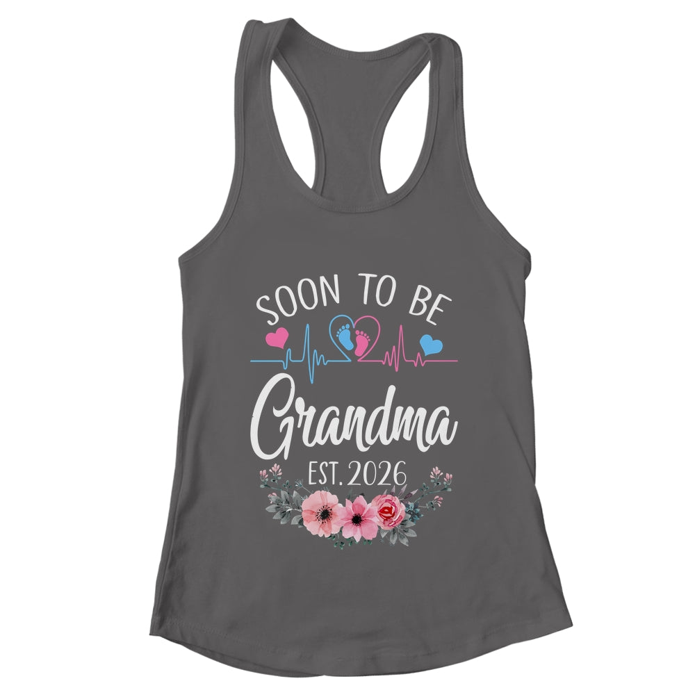 Soon To Be Grandma 2026 First Time Pregnancy Announcement Shirt & Tank Top | teecentury