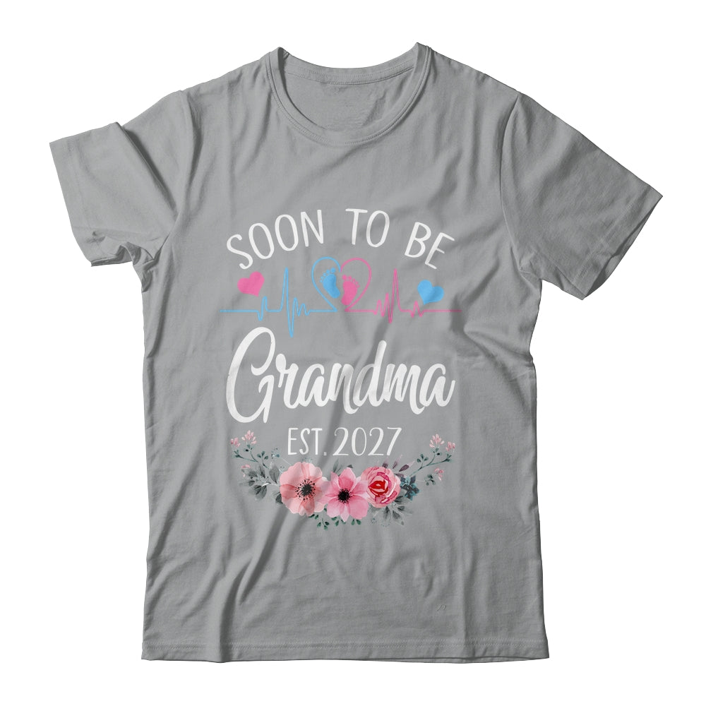 Soon To Be Grandma 2027 First Time Pregnancy Announcement Shirt & Tank Top | teecentury