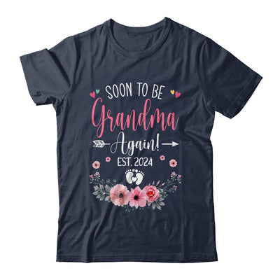 Soon To Be Grandma Again Est 2024 Mothers Day Shirt & Tank Top | teecentury