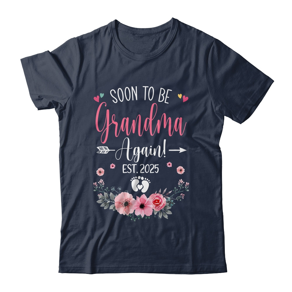 Soon To Be Grandma Again Est 2025 Mothers Day Shirt & Tank Top | teecentury