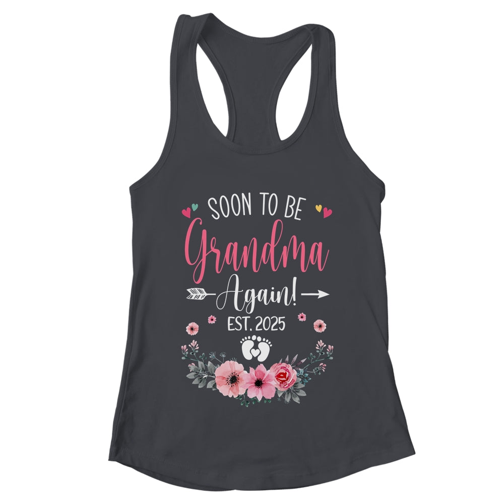 Soon To Be Grandma Again Est 2025 Mothers Day Shirt & Tank Top | teecentury
