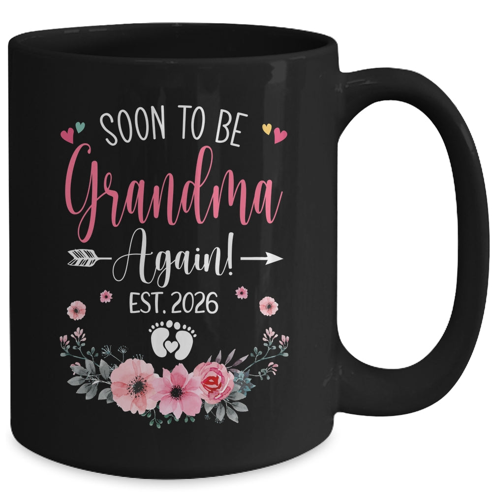 Soon To Be Grandma Again Est 2026 Mothers Day Mug | teecentury