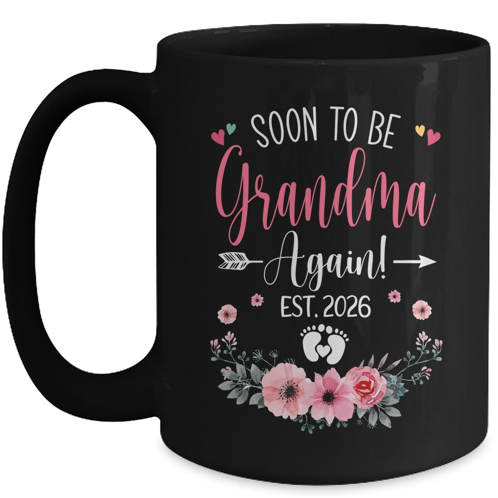 Soon To Be Grandma Again Est 2026 Mothers Day Mug | teecentury