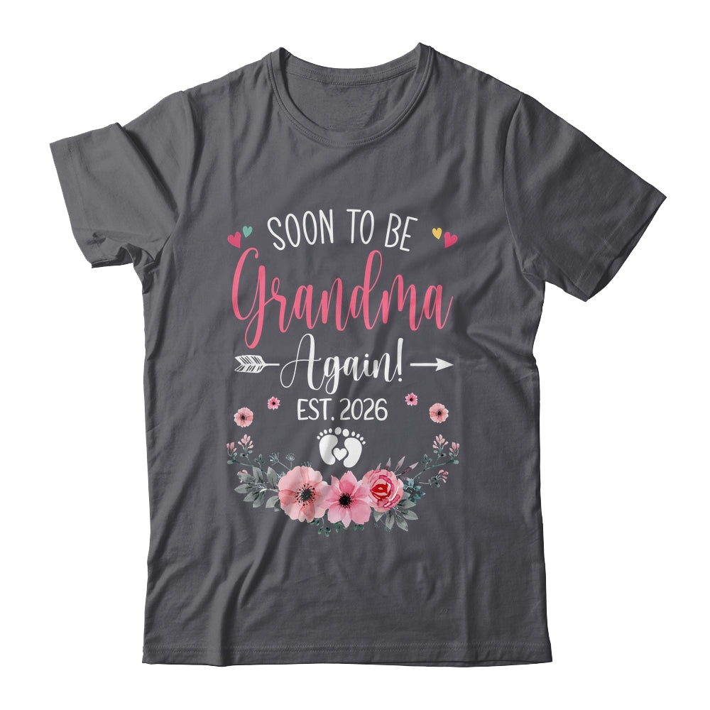 Soon To Be Grandma Again Est 2026 Mothers Day Shirt & Tank Top | teecentury