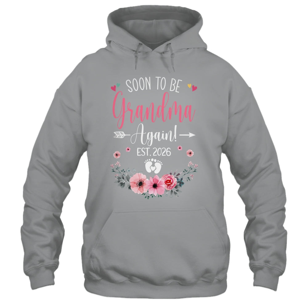 Soon To Be Grandma Again Est 2026 Mothers Day Shirt & Tank Top | teecentury